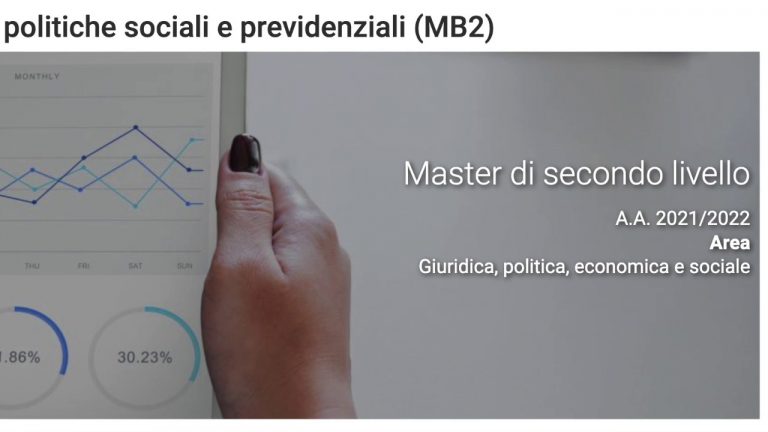 Statale Milano, al via un master in Politiche previdenziali