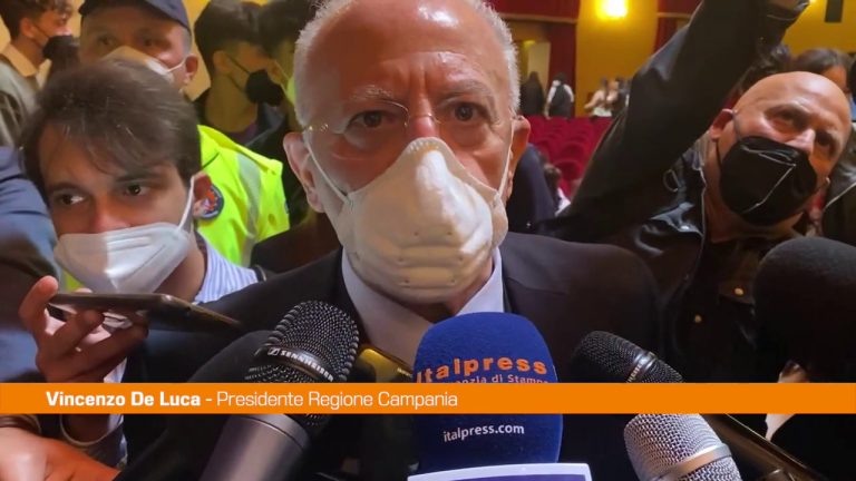 De Luca “La carenza di medici in ospedale riguarda tutta l’Italia”