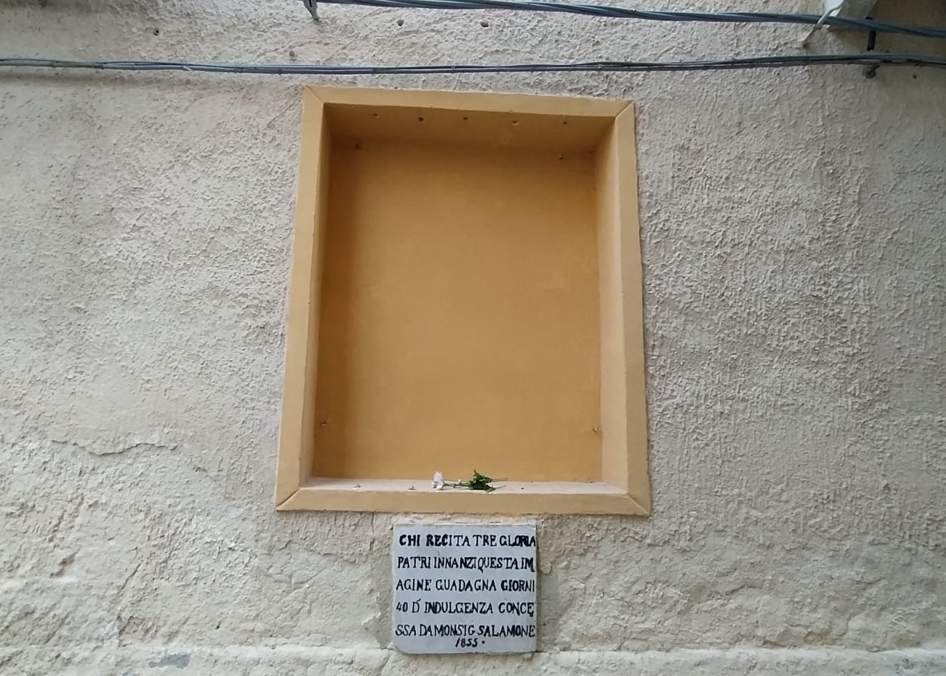 Marsala: rubata l’immagine votiva in vicolo San Giovannello