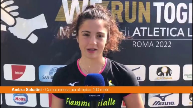 Sabatini a “We Run Together” “Lo sport unisce”