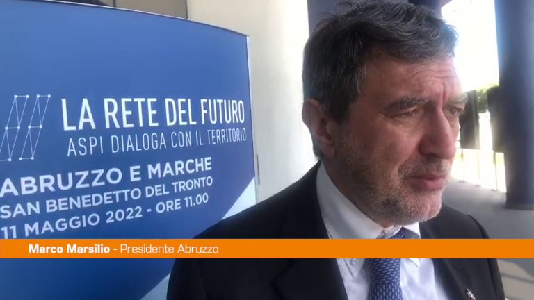 Autostrade A14, Marsilio “Terza corsia è un progetto fondamentale”
