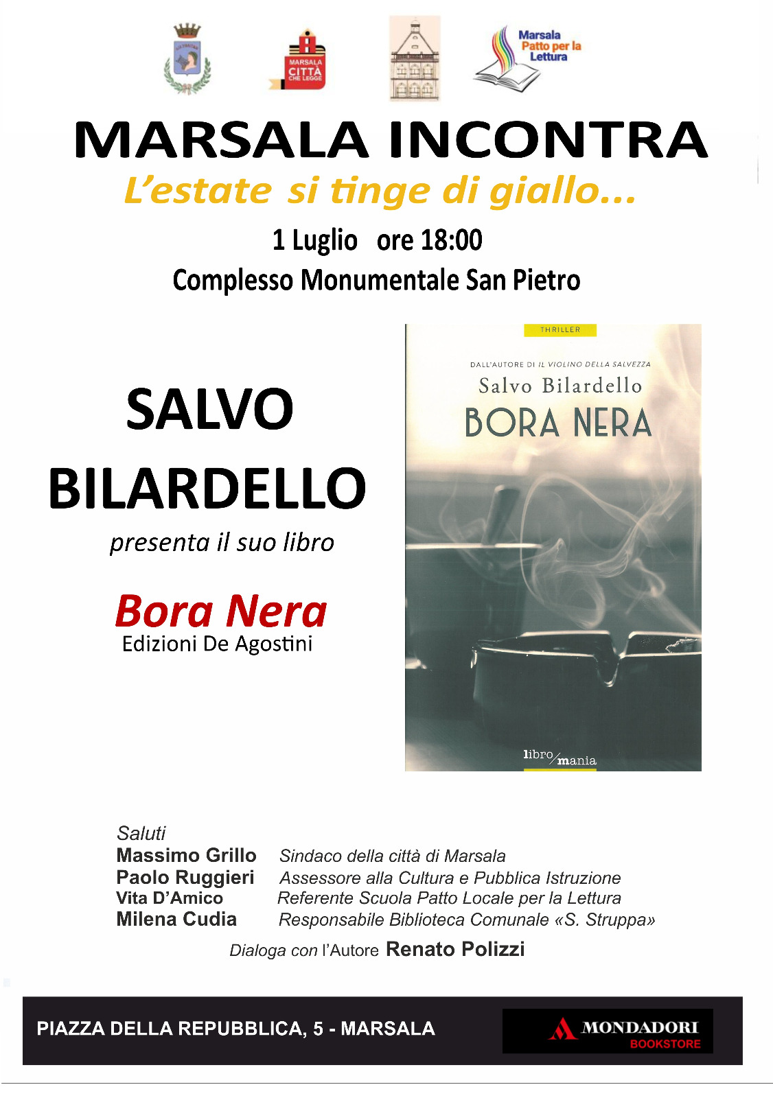Marsala incontra: Salvo Bilardello presenta il suo libro