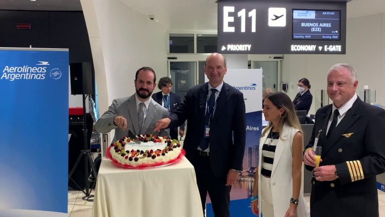 A Fiumicino tornano i voli diretti Roma-Buenos Aires
