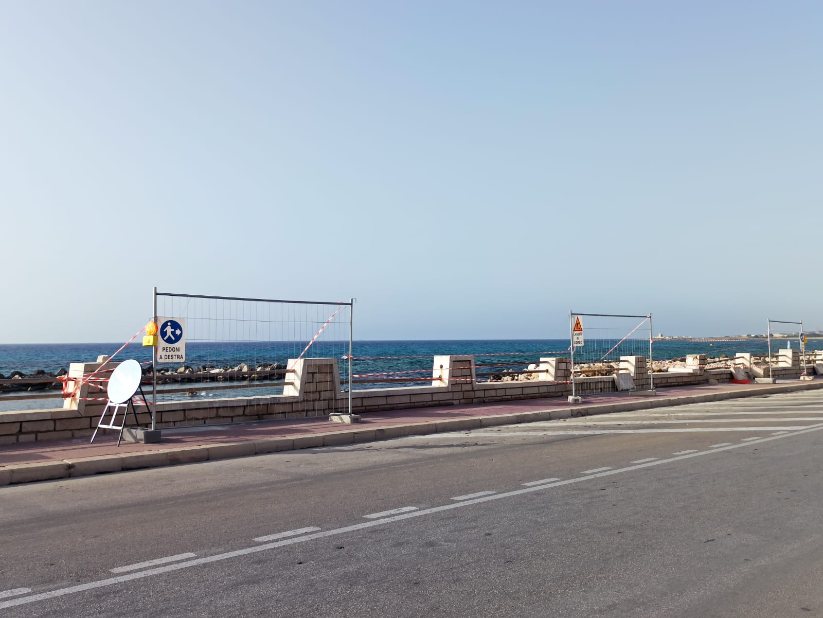 A Trapani al via 518 mila euro di lavori tra strade, marciapiedi e muretti del lungomare