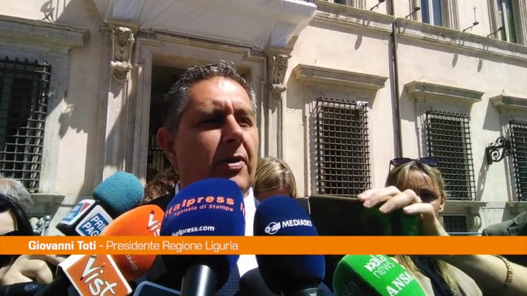 Pnrr, Toti “Firmato progetto bandiera importante per Liguria”