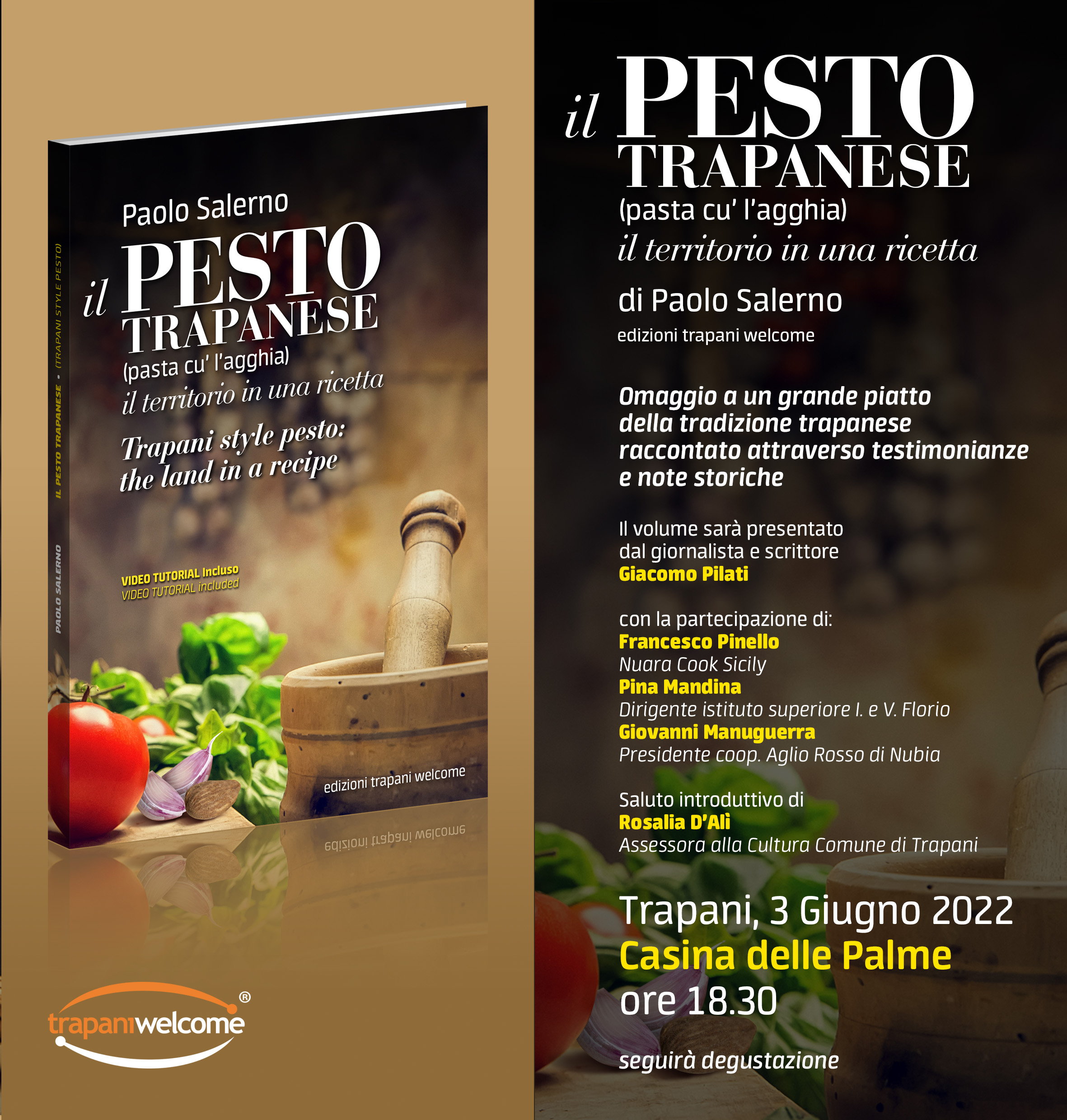 “Pesto trapanese”, il libro di Paolo Salerno a Casina delle Palme