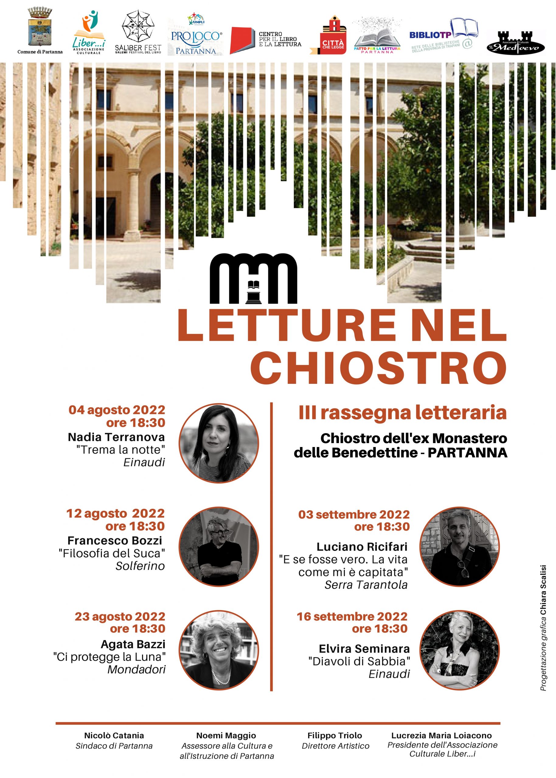 A Partanna “Letture nel Chiostro” tutto pronto per la 3ª edizione