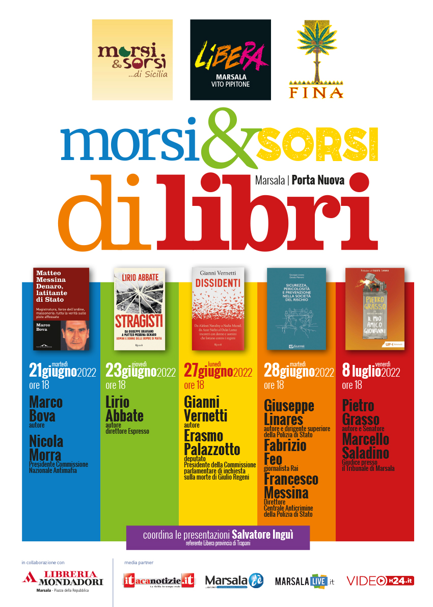 “Morsi & sorsi di libri”: da Bova a Grasso 5 autori per raccontare la lotta per i diritti civili