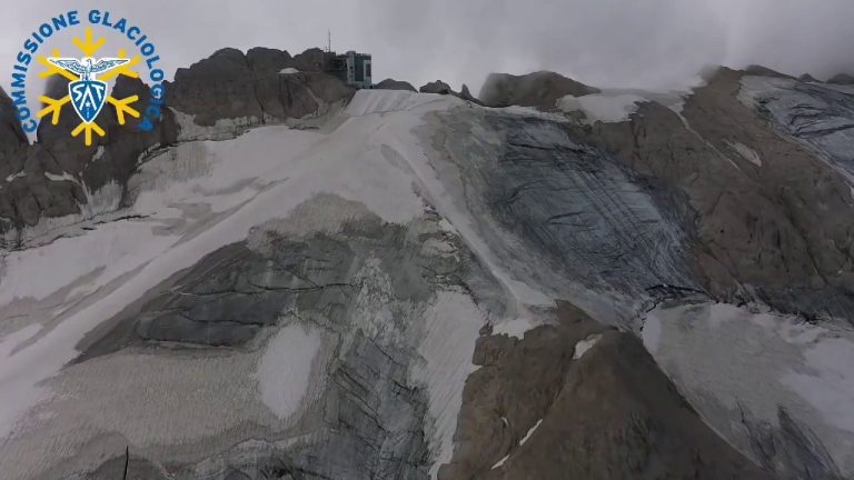 Marmolada, così era il ghiacciaio il giorno prima
