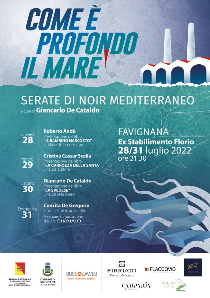 Egadi: serate di noir Mediterraneo in “Come è profondo il mare”