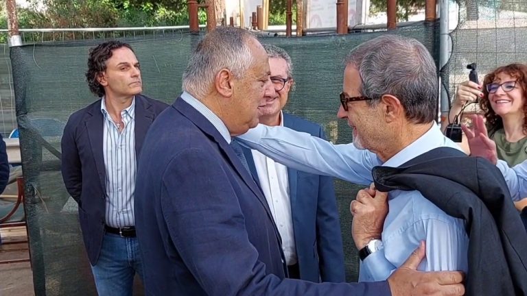 Musumeci e Lagalla al cantiere di Viale Regione Siciliana a Palermo