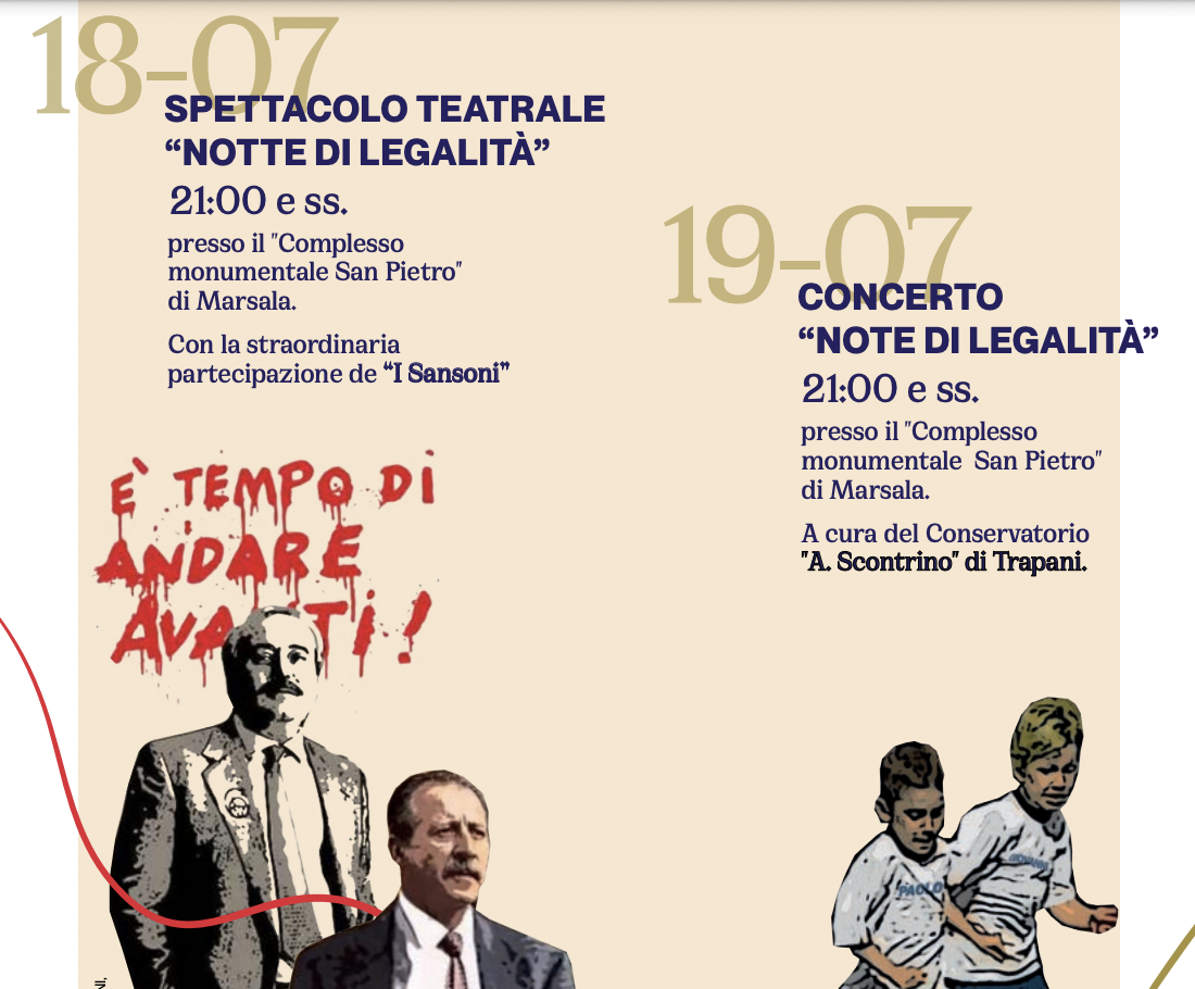 Trentennale strage di via D’Amelio, iniziative a Marsala