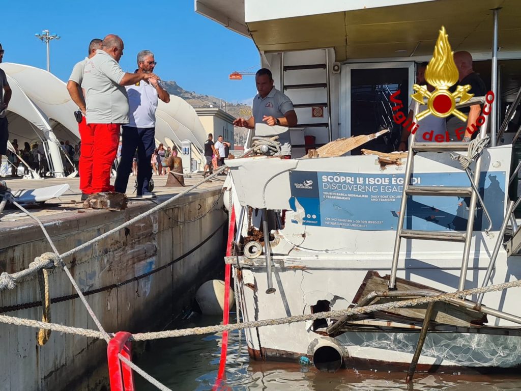 Incidente nautico al Porto di Trapani