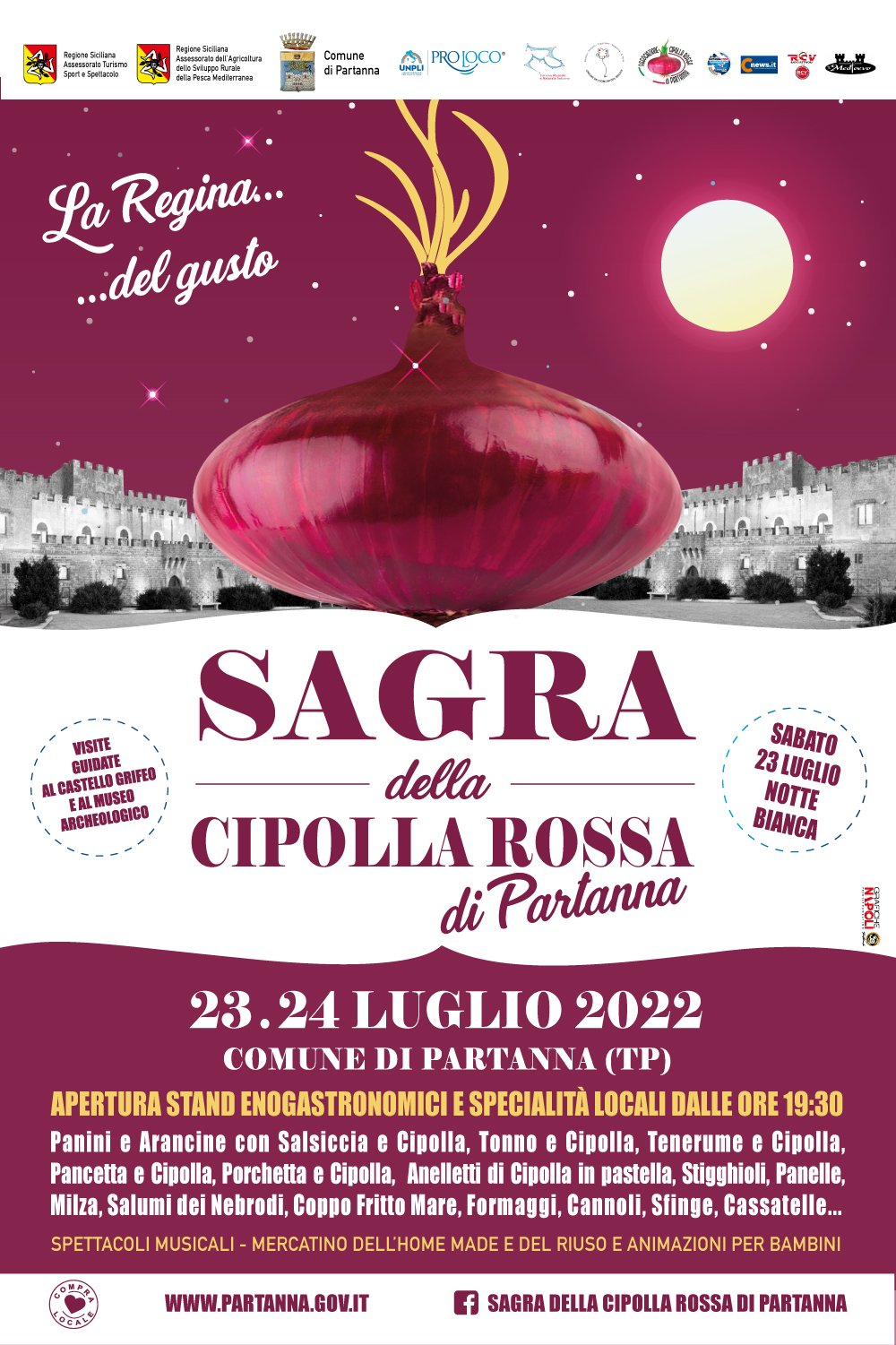 A Partanna tutto pronto per la Sagra della Cipolla Rossa