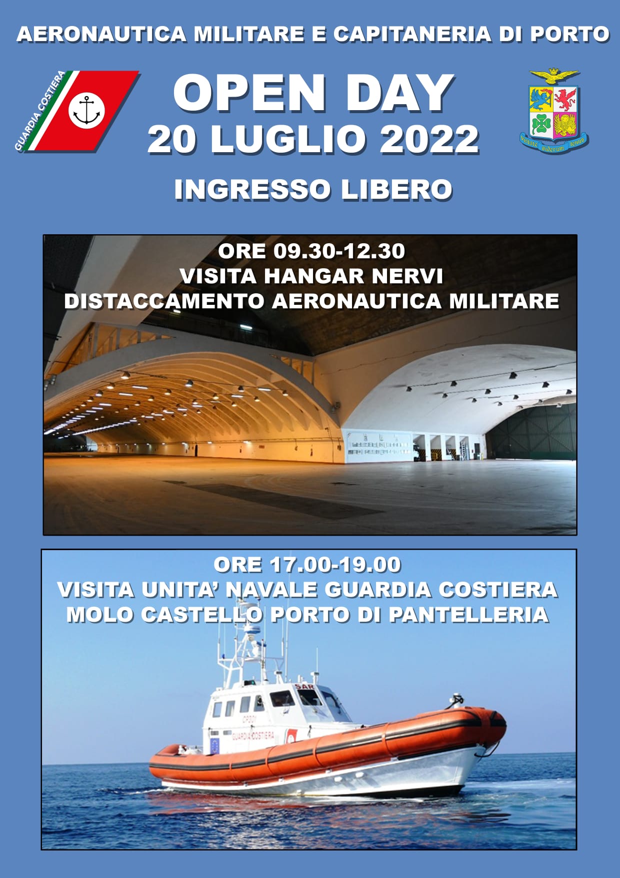 Pantelleria: il 20 luglio apre l’hangar dell’Aeronautica