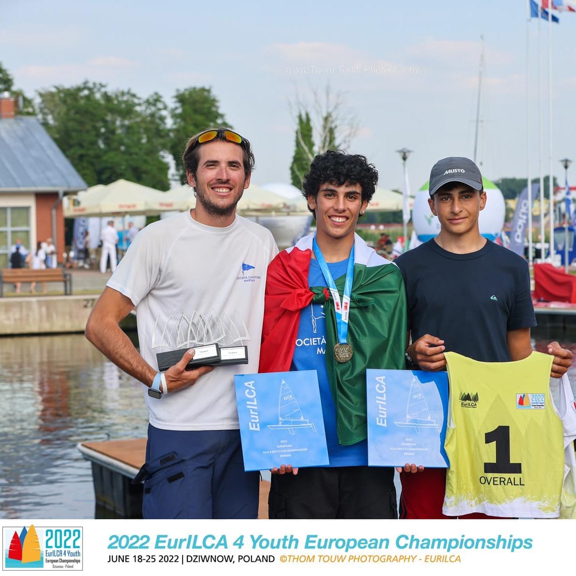 Giulio Genna della Canottieri Marsala vince il Campionato Europeo ILCA 4