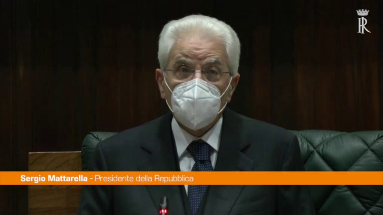 Ucraina, Mattarella “Guerra minaccia sistema fondato su diritto”