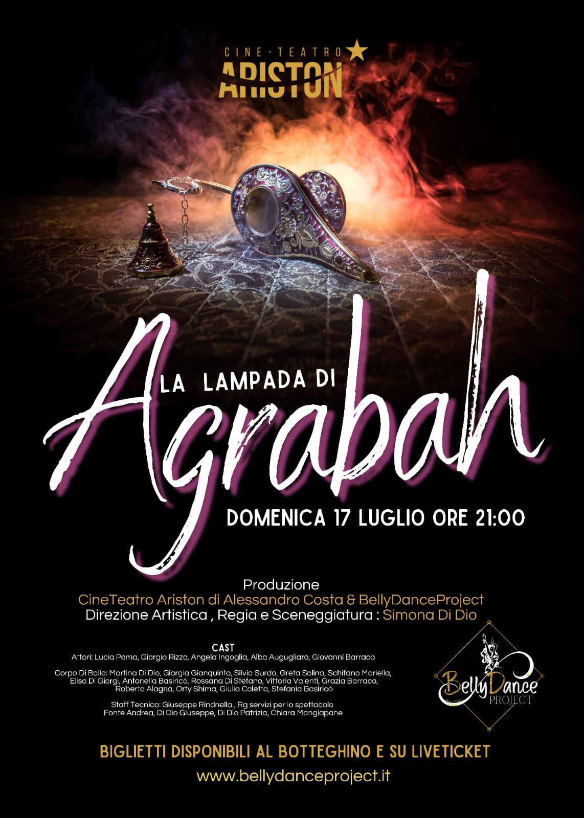 “La lampada di Agrabah” all’Ariston di Trapani spettacolo di teatro-danza
