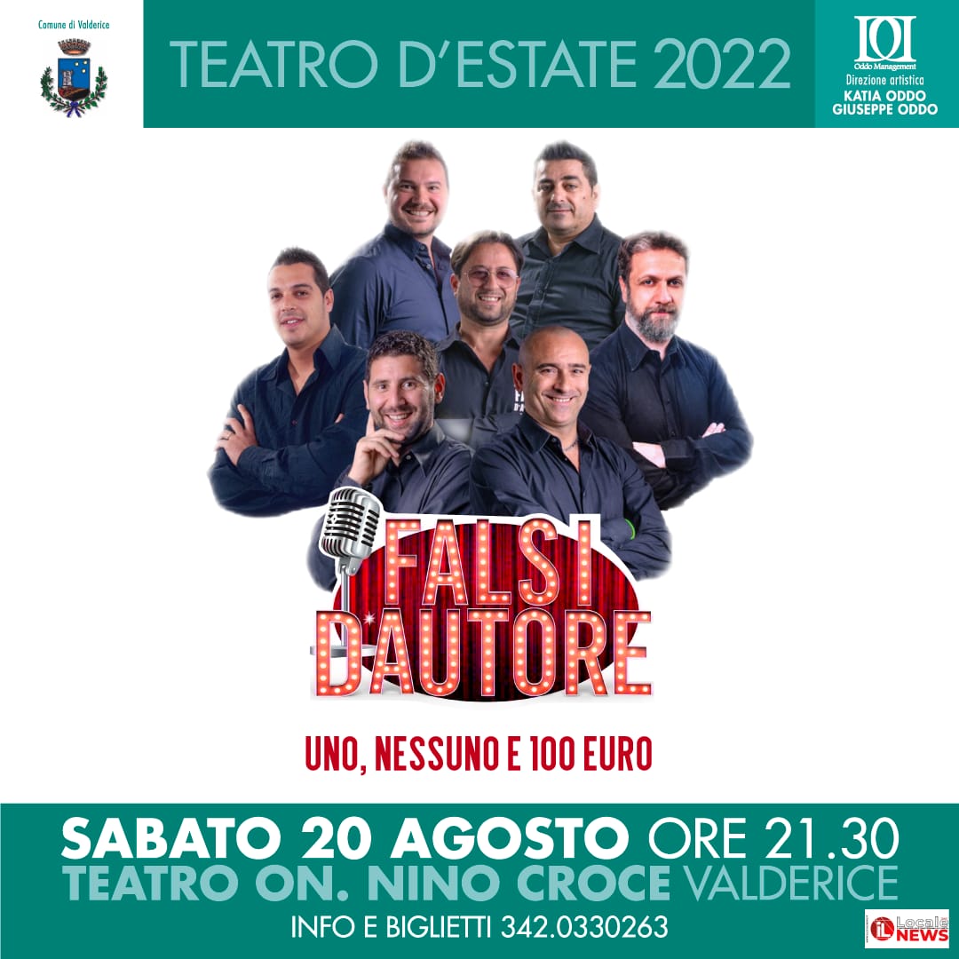 Rassegna Teatro d’Estate 2022: “I Falsi d’autore” a Valderice