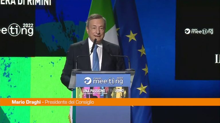 Draghi “Sovranità vuol dire anche liberarsi da dipendenza energetica”