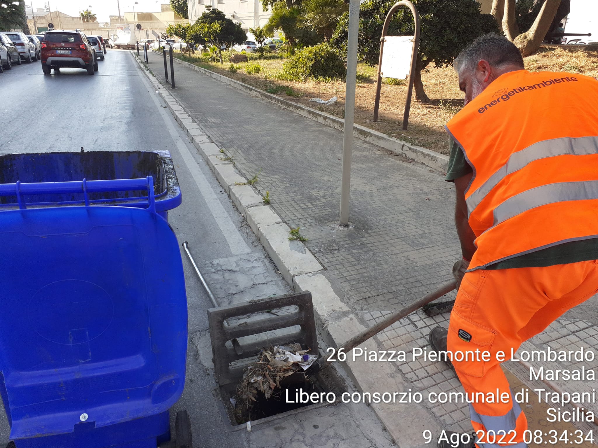 A Marsala avviata la pulizia di tombini e caditoie