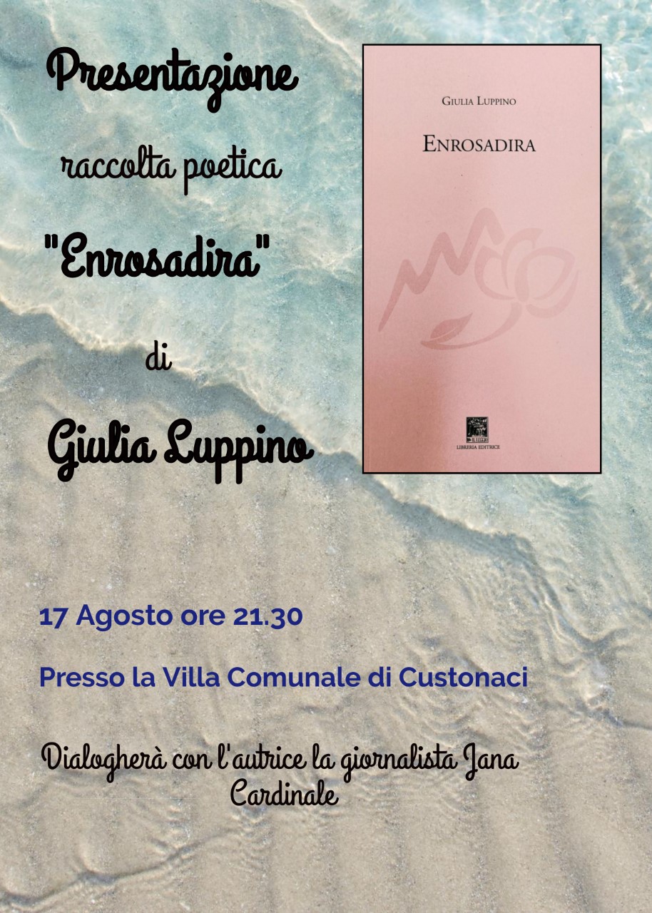 A Custonaci la presentazione della raccolta poetica di Giulia Luppino