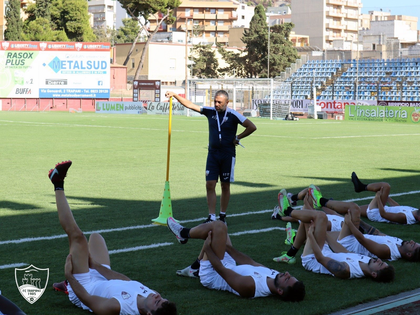 Il Trapani Calcio va in ritiro, tutti i convocati agli ordini di Mister Torrisi