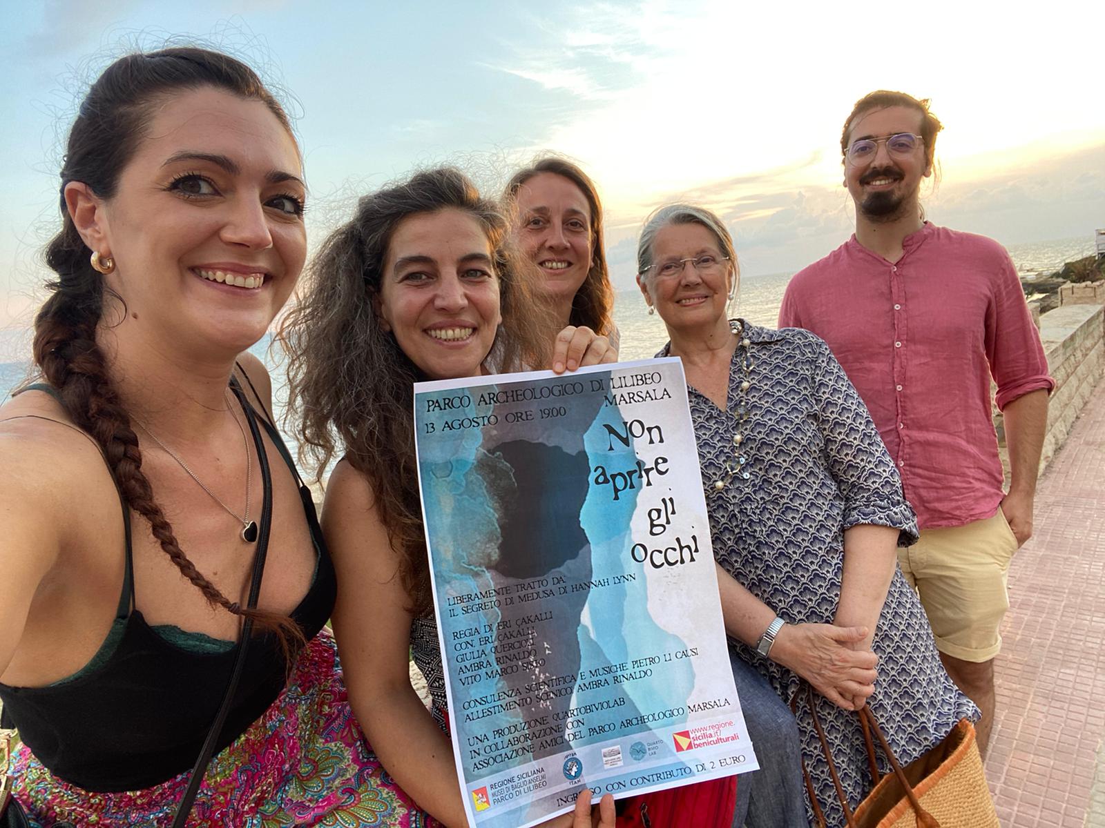 Al Parco Lilibeo “Non aprire gli occhi”, lettura ispirata al mito di Medusa