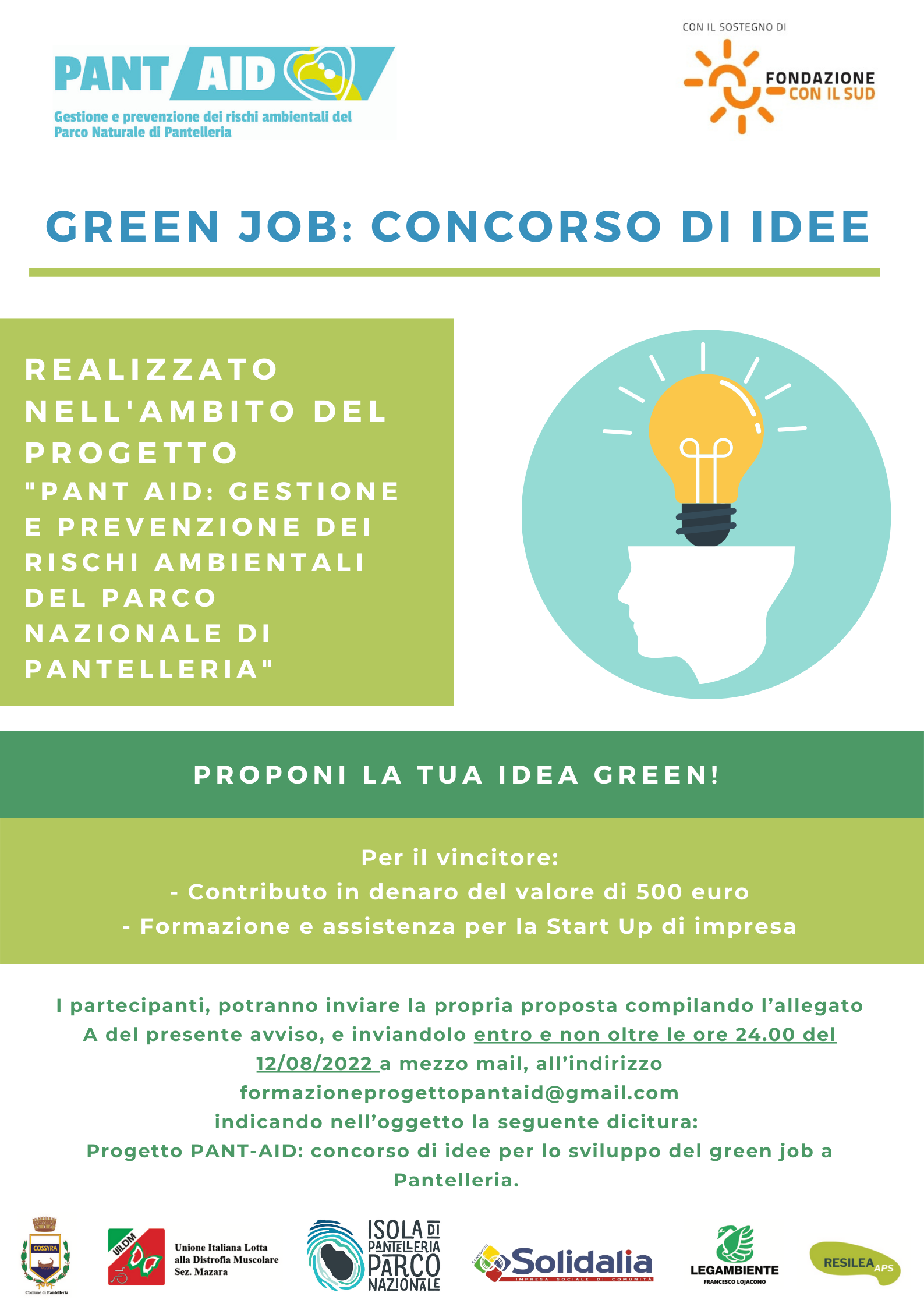 PANT-AID, concorso di idee per lo sviluppo green job di Pantelleria