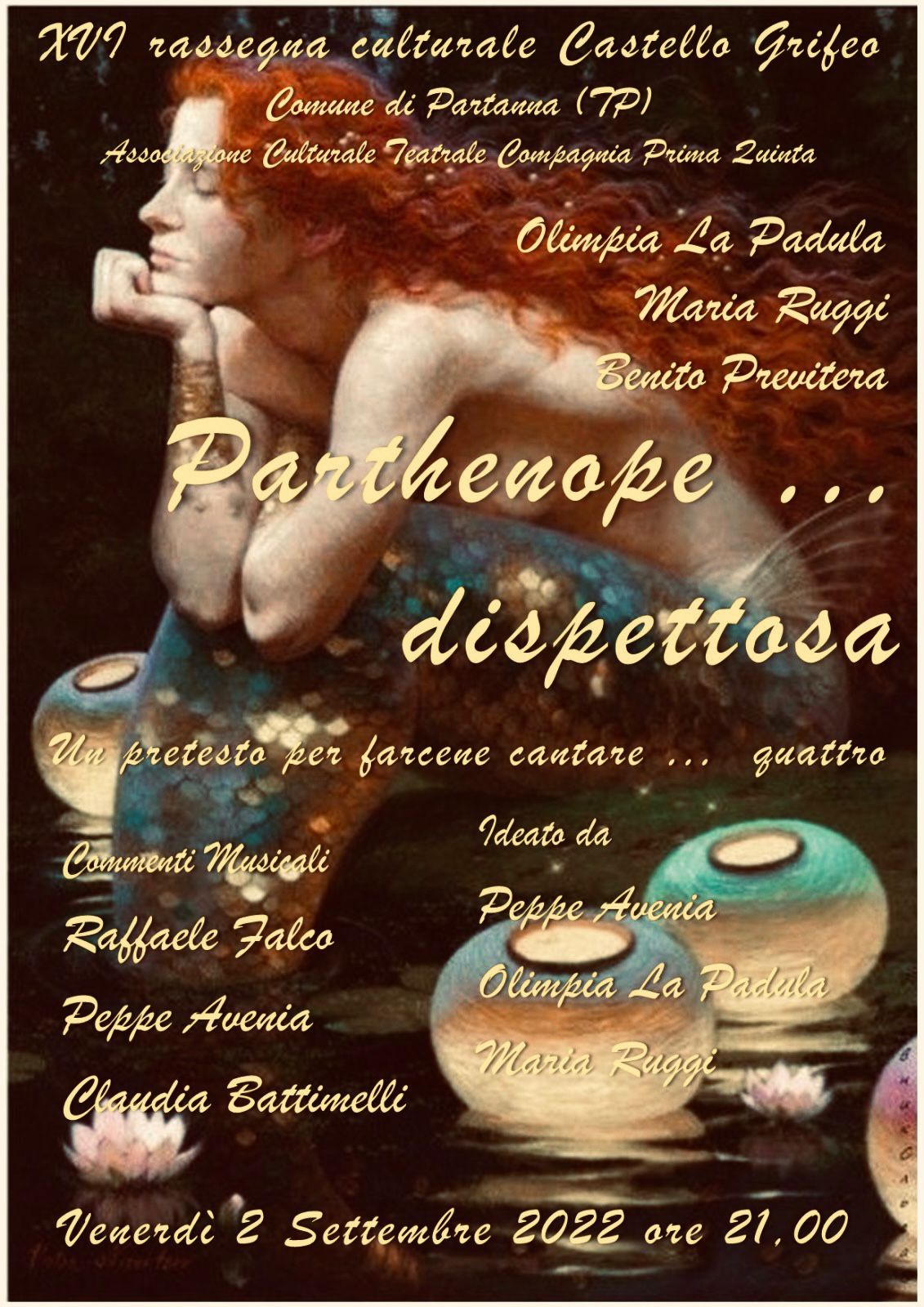 “Partenope… dispettosa” al Castello Grifeo di Partanna