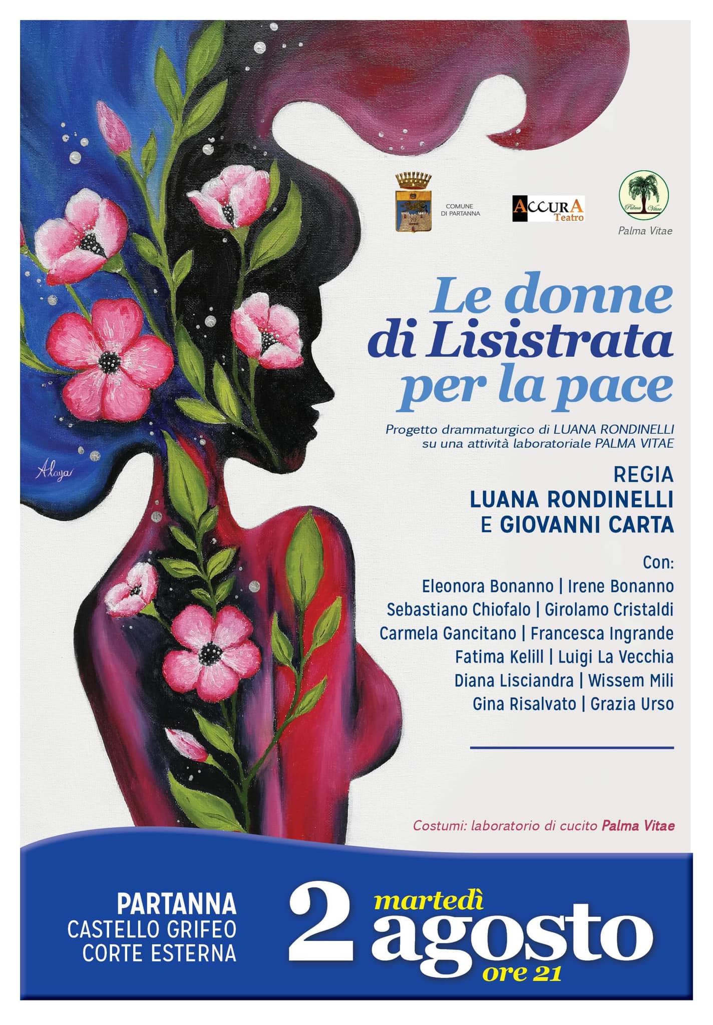 A Partanna in scena lo spettacolo “Le donne di Lisistrata per la pace”