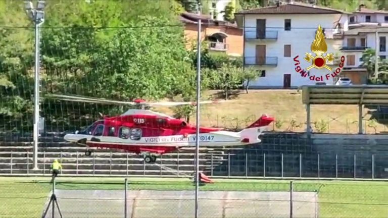 Incendio boschivo nel forlivese