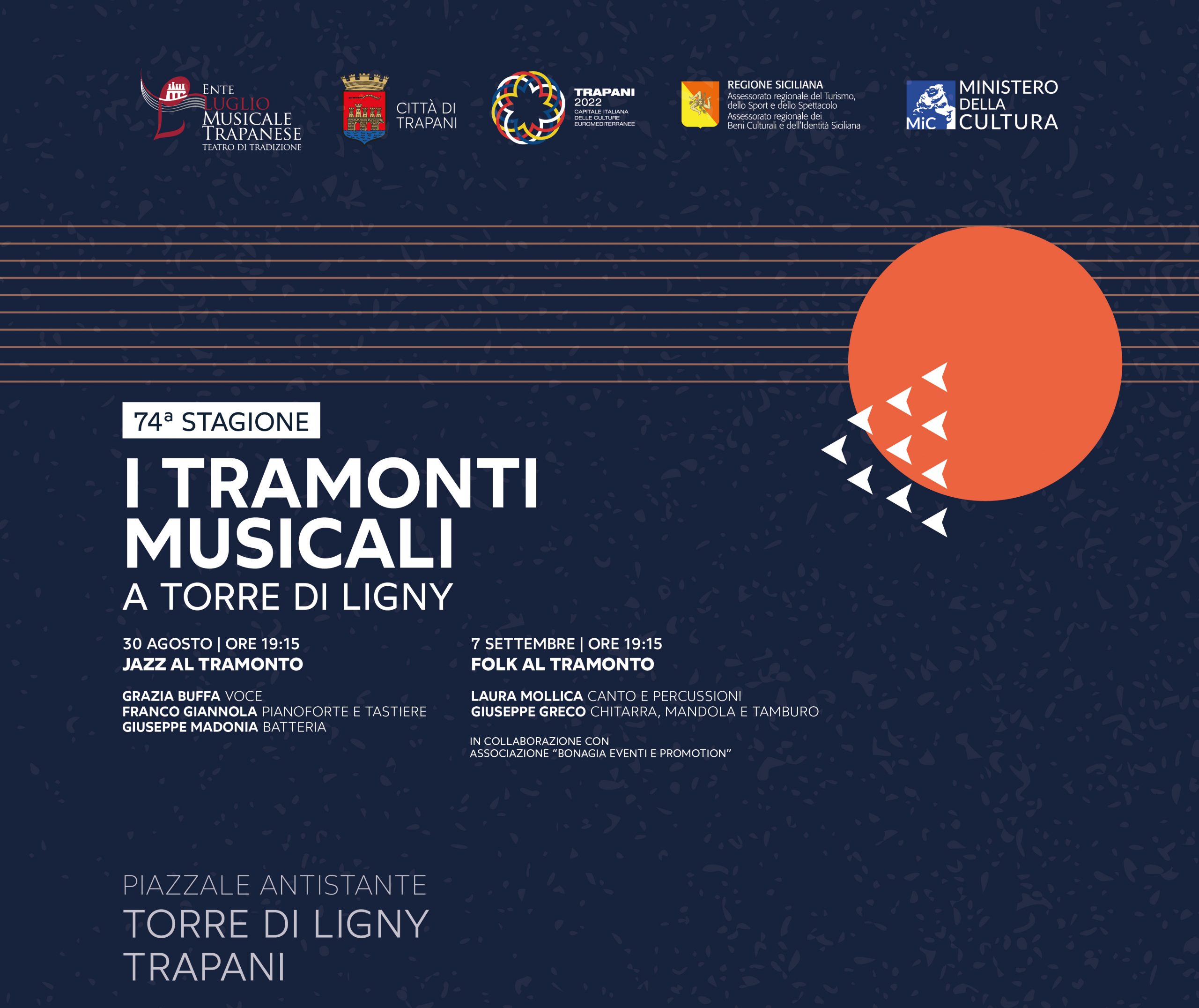 Trapani: al via la rassegna “Tramonti musicali a Torre di Ligny”
