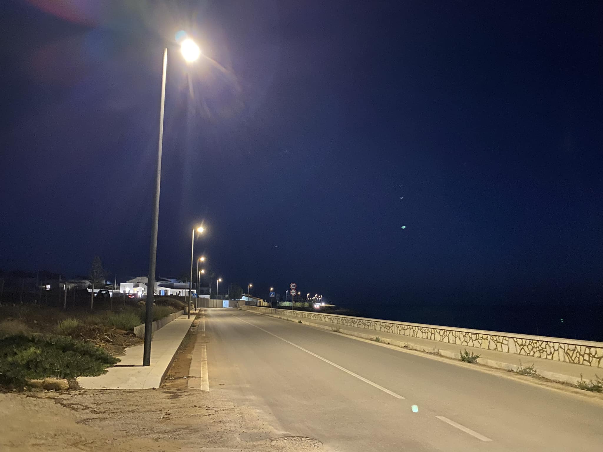 Torna la luce nella SP 38 Mazara-Torretta Granitola
