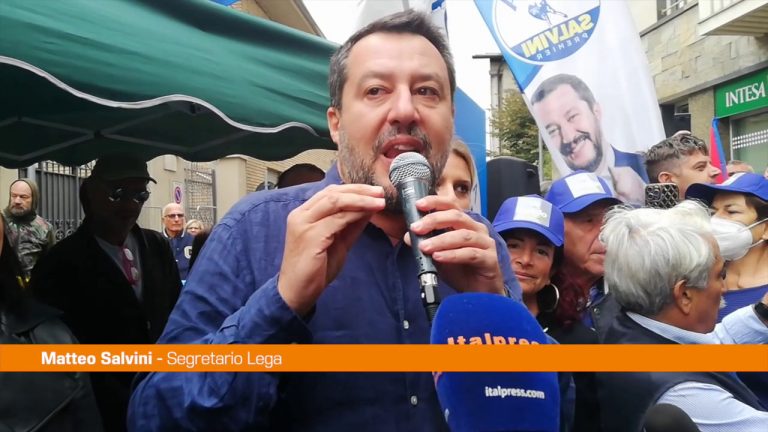 Salvini “Un referendum per dire no a obbligo auto elettriche dal 2035”
