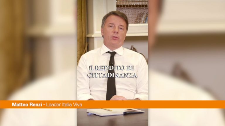 Renzi “Creare lavoro è l’alternativa al Reddito di Cittadinanza”