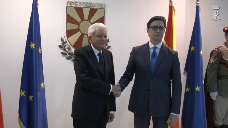 Mattarella incontra il presidente della Macedonia del Nord