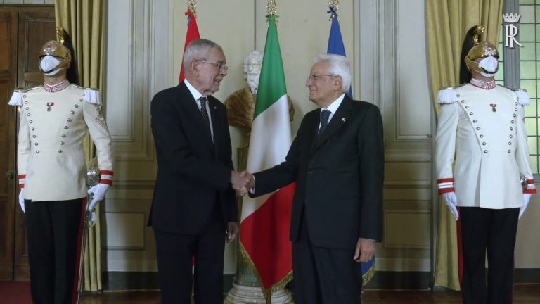 Mattarella riceve il presidente austriaco Van der Bellen