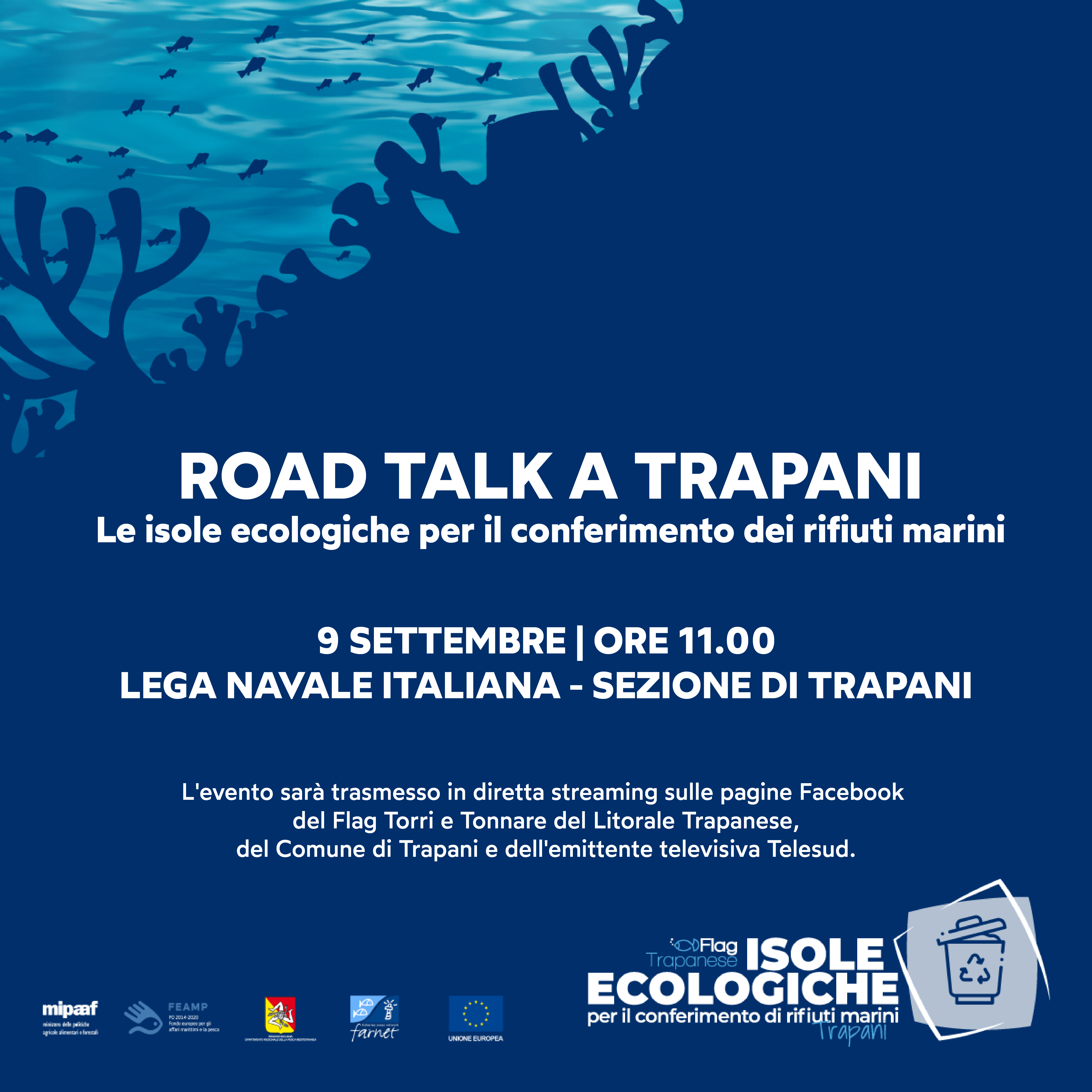 Isole mobili per i rifiuti marini nel trapanese, al via i seminari del Flag