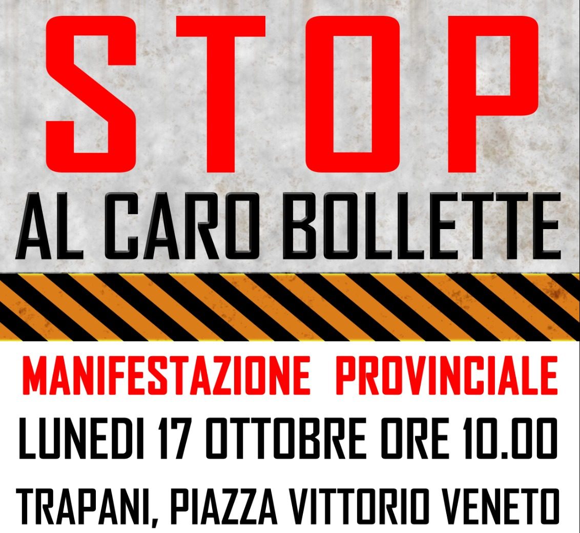 Caro Energia: sindacati trapanesi in piazza per chiedere misure di sostegno