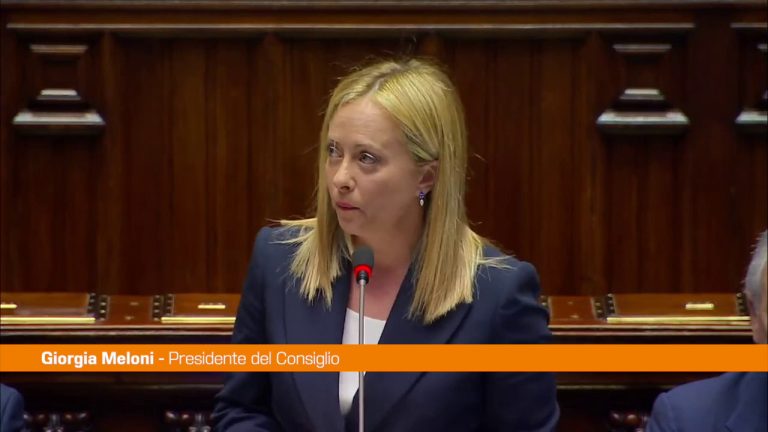 Meloni “Il nostro è un governo che rappresenta il voto del popolo”