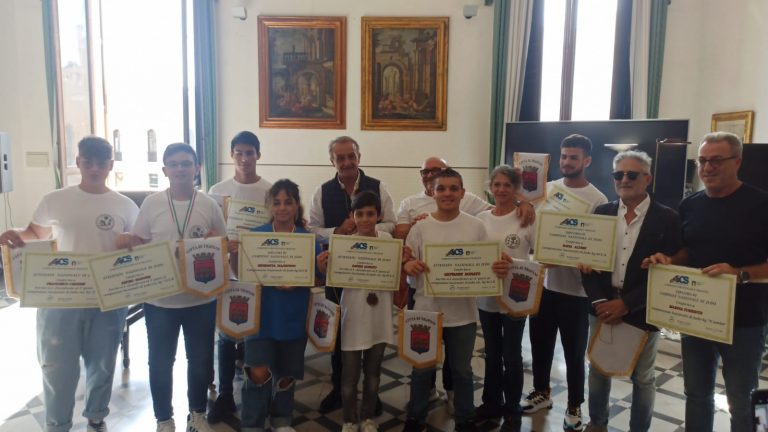 Trapani: la squadra di judo dell’AICS Trapani ricevuta a Palazzo d’Alì