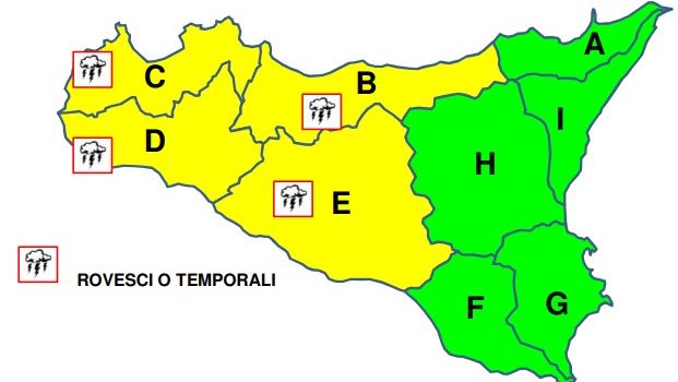 Ultime ore di sole, arriva la pioggia in Sicilia Occidentale