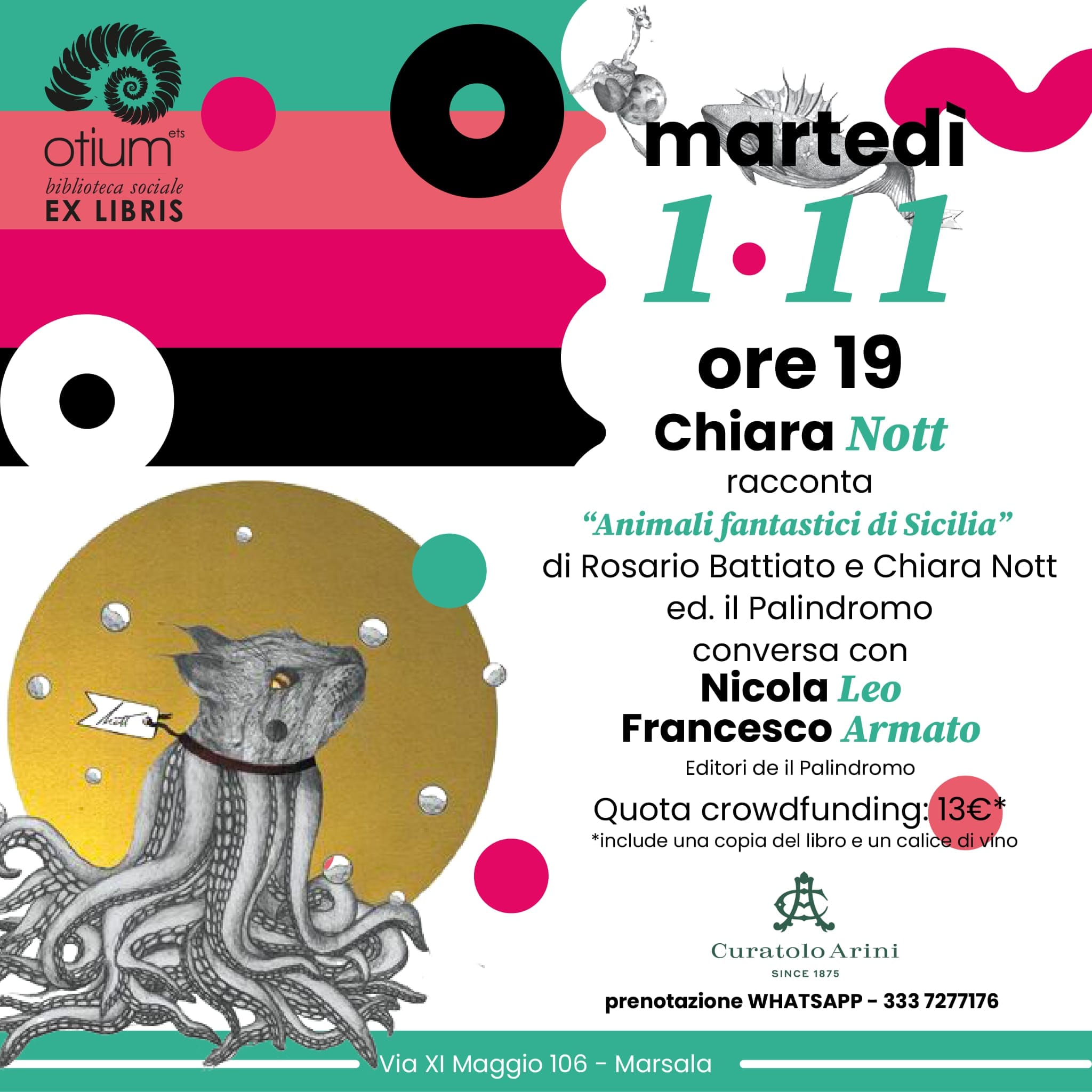 Marsala: ad Otium gli “animali di Sicilia” di Chiara Nott