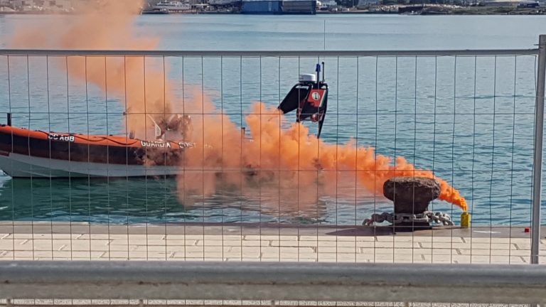 Incendio al Porto di Trapani, ma è un’esercitazione