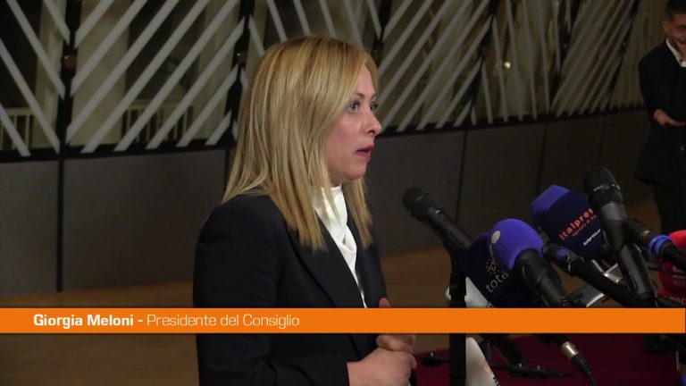 Meloni a Bruxelles “Usare al meglio le risorse del Pnrr”
