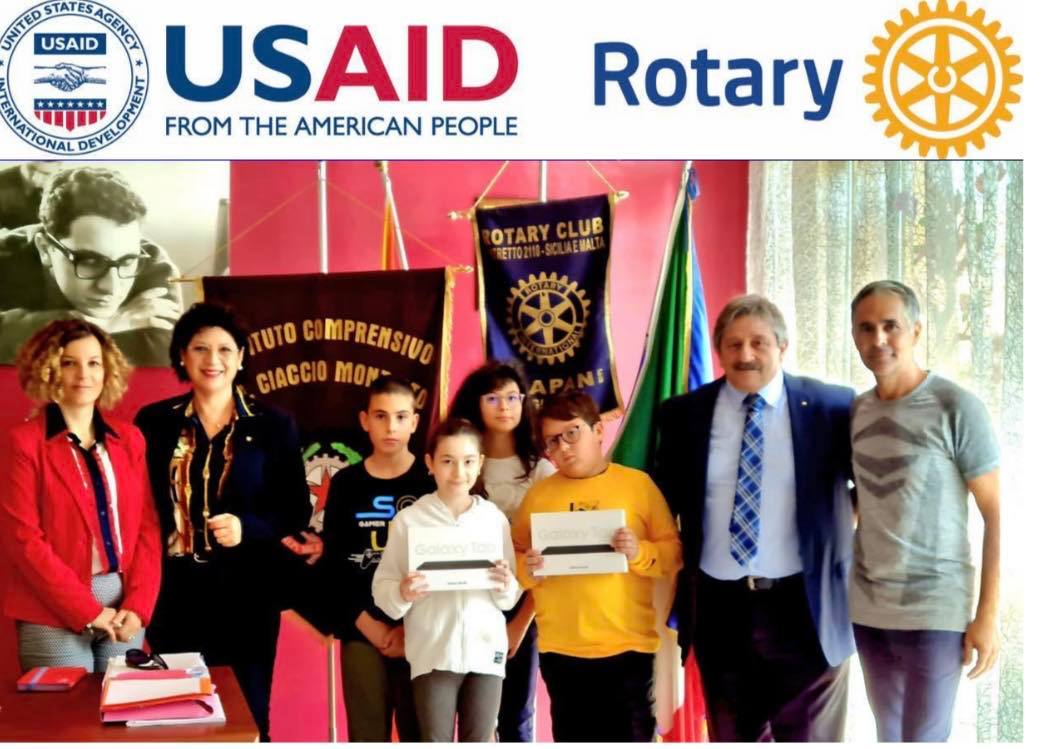 Supporto studenti, il Rotary Trapani Birgi dona tablet al “Ciaccio Montalto”