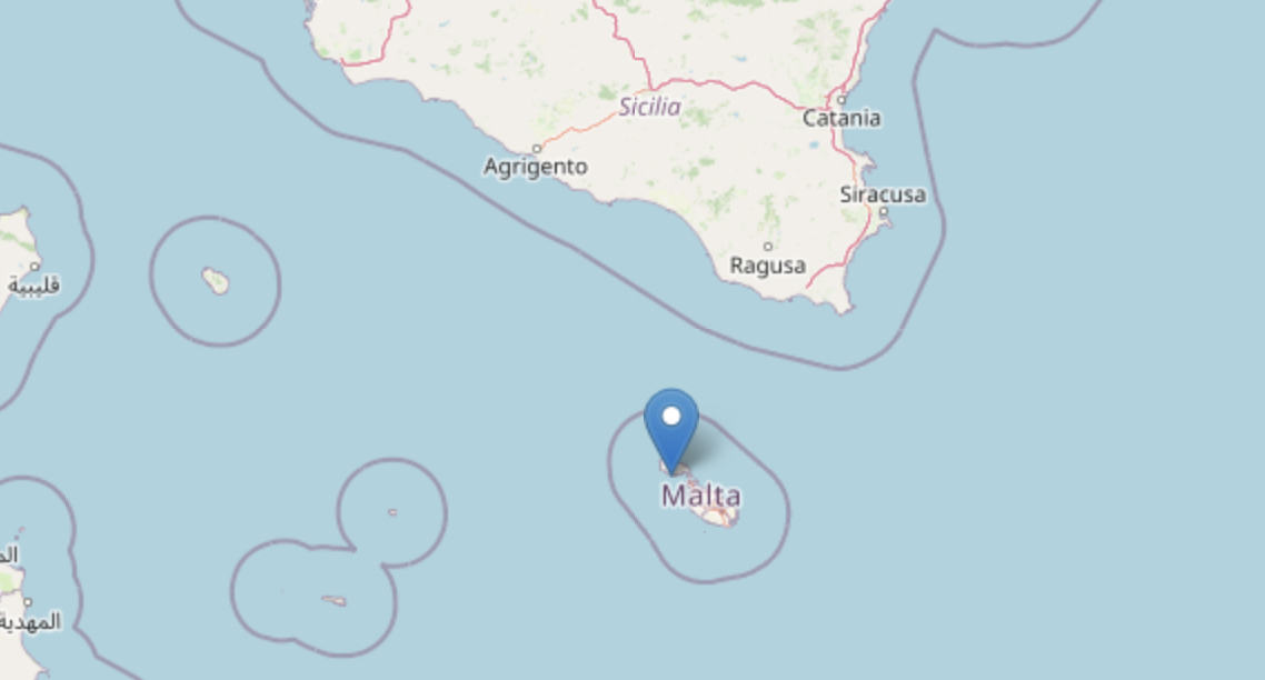 Terremoto vicino Malta, avvertito anche in Sicili