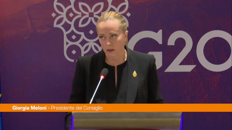 Meloni “Il G20 un successo nonostante la situazione complessa”