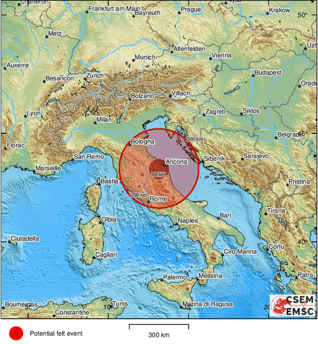 Terremoto, Forte Scossa Nel Centro Italia. Scuole Chiuse Nelle Marche ...